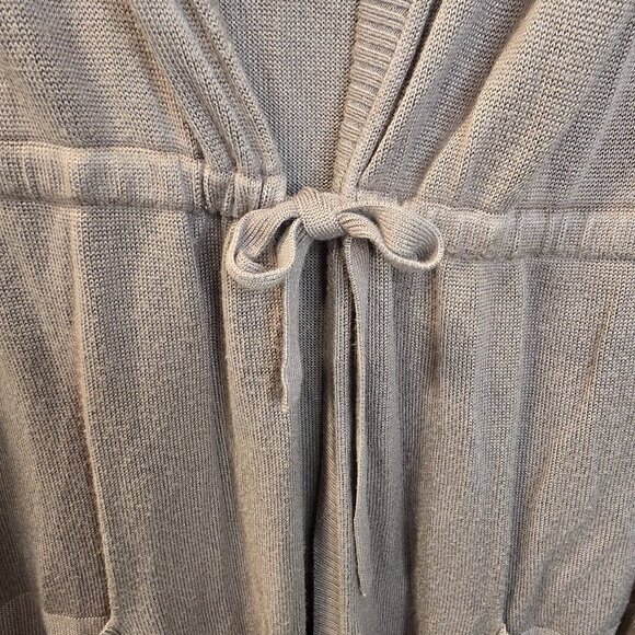 Torrid Brown Cardigan Size 1 Tie Waist Hood Soft - Picture 3 of 10